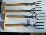 Dewit Perennial Fork With Short Handle X 4 New! Made In Holland. Fixed Price $195.00.