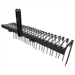 Field Tuff 3 Point 72 Inch Durable Powder Coated Steel Pine Straw Rake, Black. Fixed Price $244.99.