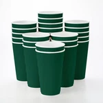 Restaurantware Ripple Wall Coffee Cups 25 Count 16 Ounce Insulated Forest Green. Fixed Price $42.31.