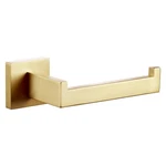 Toilet Paper Holder Stainless Steel Brushed Gold Wall Mounted Bathroom Hardware. Fixed Price $16.96.