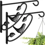 Pack Hanging Brackets Hanger Outdoor 12INCH Metal Fence Wall Planter Hoo. Fixed Price $28.46.