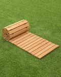 Vevor 8 Ft X 17 In Straight Wooden Garden Pathway Roll Out Walkway. Fixed Price $42.99.