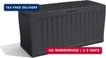 Keter Marvel+ 270L Outdoor 65% Recycled Garden Furniture Storage Box Graphite Wo. Fixed Price $114.05.