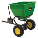 John Deere Tow-behind Broadcast Spreader 175 Lb. 3.5 Cu. Ft. Universal Hitch. Fixed Price $443.46.