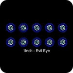 Sheet Of 10 Evil Eye Lucky Hamsa Rhinestone Transfer Hotfix Bling Iron. Fixed Price $10.49.