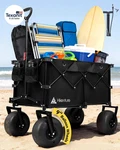 Beach With Balloon Wheels, 9" Pu Tires Collapsible Wagon, 440LBS Heavy Dut. Fixed Price $282.71.