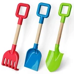 Dilabnba 16'' Kids Beach Shovels Sand Spades Toys Garden Tools, Large, Blue. Fixed Price $27.92.