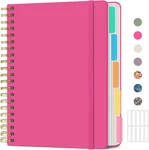 Hardcover Spiral Journal Notebooks For Work With Removable Dividers & Tabs, 8.5". Fixed Price $44.27.