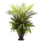 Nearly Natural 27-IN Mixed Areca Palm, Fern & Peacock With Planter. Fixed Price $89.59.