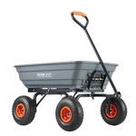 Vevor Dump Cart, Poly Garden With Easy To Assemble Steel Frame,. Fixed Price $135.99.