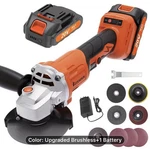 Brushless Motor Angle Grinder Cordless With Battery And Accessories Kitesder. Fixed Price $46.00.