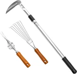Japanese Garden Weeding Tools Set - Sickle, Root Puller & Rake Combo. Fixed Price $91.99.