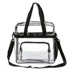 K-cliffs 12" 100% Clear See-through Pvc Messenger Tote Bag. Fixed Price $19.99.