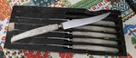 Mutual Hiram Wild Sheffield Stainless Steel Mother Of Pearl Handle Steak Knives. Fixed Price $91.00.