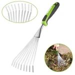 Workpro 16" Heavy Duty Stainless Steel Garden Hand Rakes For Loosening Spreading. Fixed Price $24.99.