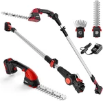 2-IN-1 20V Pole Mini Hedge Trimmer & Grass Shear, 13FT Reach, Electric. Fixed Price $161.99.
