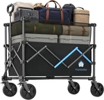 39" Collapsible Wagon Cart, 450 Lbs Heavy Duty Folding With Brakes, Adjust. Fixed Price $107.99.