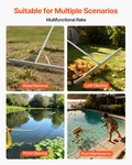 Vevor Landscape Rake, 36 Inch Wide Head 102 Handle, Large Heavy Duty Alumin. Fixed Price $67.90.
