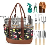 Garden Tool Set 10 Piece Heavy Duty Stainless Steel Ergonomic Floraxa. Fixed Price $46.99.