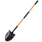Heavy Duty Garden Shovel, 58-INCH Long Handle, Steel Head With Orange Fibergl.... Fixed Price $68.07.