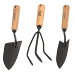 Ames 3-PIECE Wood Handle Trowel Cultivator Transplanter Garden Tool Set. Fixed Price $22.81.