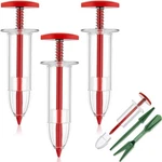 Flutesan 6 Pcs Mini Sowing Seed Dispenser Sower With 2 Transplanting M, Red. Fixed Price $18.11.