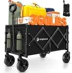 Heavy Duty Collapsible Wagon Cart - Portable Folding Beach Utility Black. Fixed Price $61.99.
