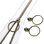 Leekayer #5 Antique Brass Metallic Nylon Coil Zippers By The Yard Bulk 10 Yar.... Fixed Price $27.16.