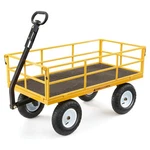 Gorilla Carts Heavy Duty, 1200 Garden Wheelbarrow For Outdoor Use, Yellow. Fixed Price $174.99.