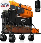 400L Double Decker Wagon Collapsible With 54" Tailgate, 560LBS Heavy Duty. Fixed Price $192.00.