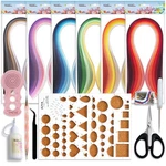 Juya Paper Quilling Kit: 30 Colors, 600 Strips (3MM), 8 Tools, Glue, Craft Diy. Fixed Price $28.48.