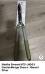 Martha Stewart MTS-LH2GS Garden Hedge Shears Green/silver. Fixed Price $25.00.
