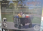 Sports Macwagon Garden Cart Black 4 Wheels Zipper Tailgate Table 300LB. Fixed Price $111.59.