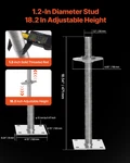 4-PACK Adjustable Leveling Jacks, Silver. Fixed Price $66.54.