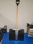 Westward Snow Shovel, 37 In Wood D-grip Handle, Steel Blade 18. Fixed Price $17.50.