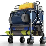 Overmont 400L Foldable Double Decker Wagon Large Capacity Collapsible Cart-. Fixed Price $169.30.