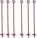 30 Inches Auger Earth Anchor W Helix, 12MM Rod, Painted Red,. Fixed Price $71.09.