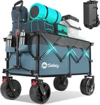 Sekey 220L Wagons Carts Foldable With Big All-terrian Beach Wheels, Collapsible. Fixed Price $184.99.