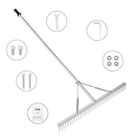 Vevor Landscape Rake 36" Head Aluminum 75" Adjustable Handle. Fixed Price $39.90.