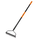Agropro 58" Heavy Duty Garden Rake, 14-TINE Carbon Steel Head, Fiberglass Handle. Fixed Price $60.02.