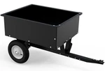 Lawn Mower Dump Trailer - Heavy Duty Tow Behind Cart 350LBS Black. Fixed Price $299.99.
