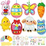 48 Pcs Easter Suncatchers Craft Kits For Spring Stained Glass Effect T.... Fixed Price $10.77.