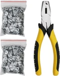 Wire Cage Buckle Pliers With 600 Clips Fasten Yellow. Fixed Price $21.46.
