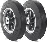 Ar-pro (2-PACK 10'' X 2'' Flat Free Solid Rubber Tire And Wheel, 1/2", Black. Fixed Price $50.05.