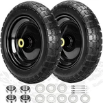 13" Flat Free Wheels Replacement For Gor Garden Cart Tires, 4.00-6 Solid. Fixed Price $47.00.