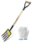 Forcolid Garden Fork, 4-TINE Spading Digging Pitch FORK-45INCH, Forged .... Fixed Price $41.64.