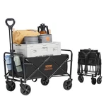 Vevor Collapsible Folding Wagon Cu.ft Grass Cart Heavy Duty 220 Lbs. Fixed Price $41.99.