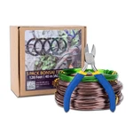 Zelarman 1.0MM,1.5MM,2.0MM, 32 Ft (green+brown) (with Bonsai Wire Cutter). Fixed Price $16.30.