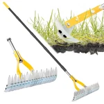 Rake For Lawn With 74INCH Handle, 15 Dethatcher Grass To.... Fixed Price $54.15.