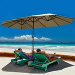 Costway 15 Market Outdoor Umbrella Double-sided Twin Patio. Fixed Price $79.87.